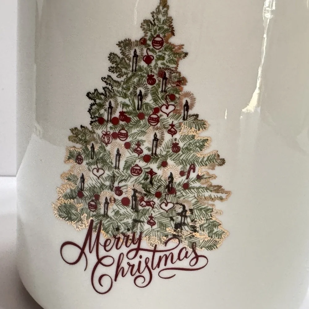 Grace Teaware Cookie Jar Canister Christmas Tree 5.75